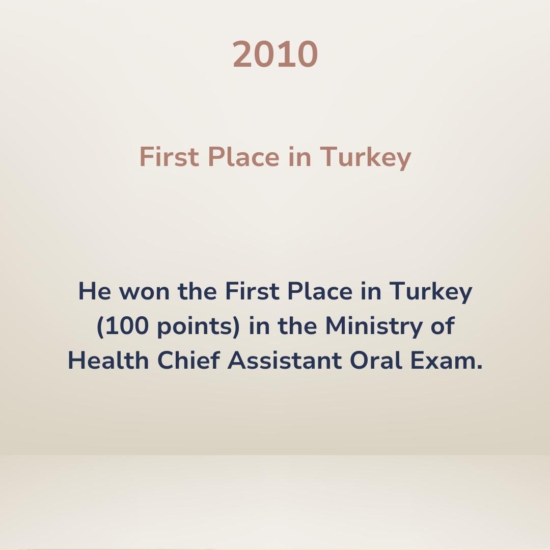 First Place in Turkey